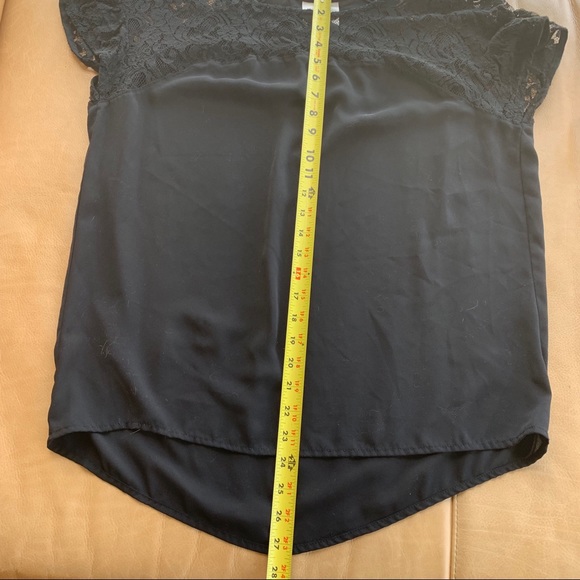 Maeve (Anthropologie) top black, lace detail SZ M - Picture 5 of 7